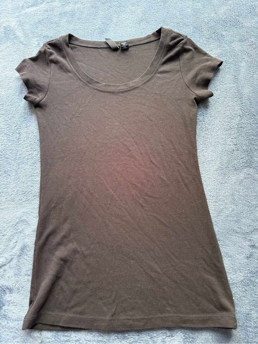 Cynthia Rowley Cotton black short Sleeve Tee scoop neck